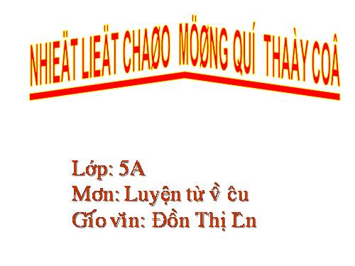 Tuần 4. Từ trái nghĩa