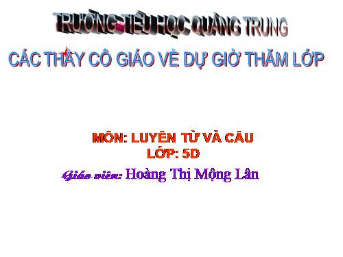 Tuần 30. MRVT: Nam và nữ