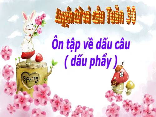 Tuần 30-31-32. Ôn tập về dấu câu (Dấu phẩy)