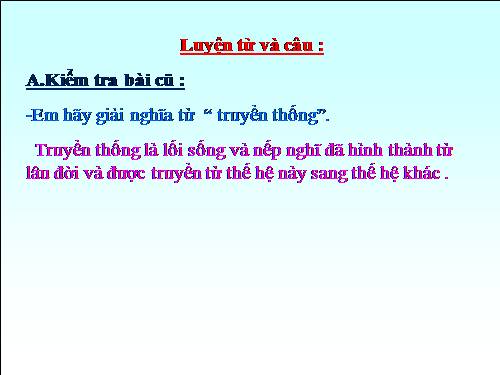 Tuần 26. Luyện tập thay thế từ ngữ để liên kết câu
