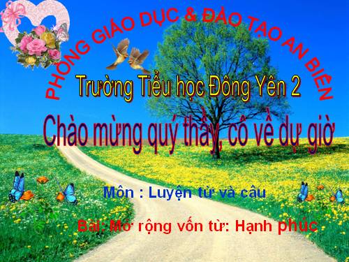 Tuần 15. MRVT: Hạnh phúc