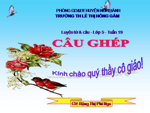 Tuần 19. Câu ghép