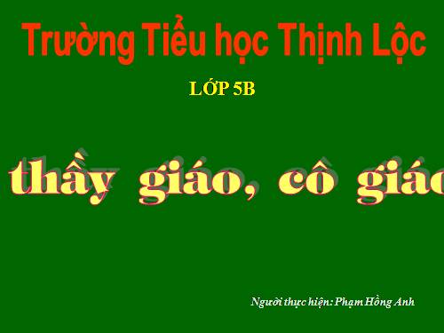 Tuần 15-16. Tổng kết vốn từ