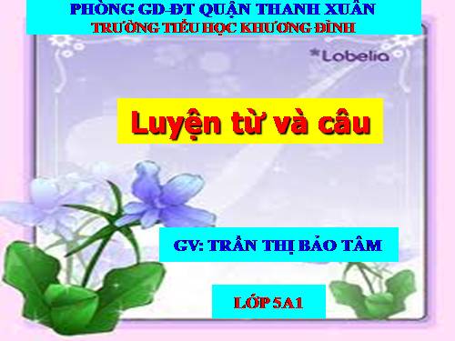 Tuần 15-16. Tổng kết vốn từ