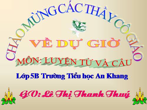 Tuần 15-16. Tổng kết vốn từ