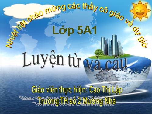 Tuần 14. Ôn tập về từ loại