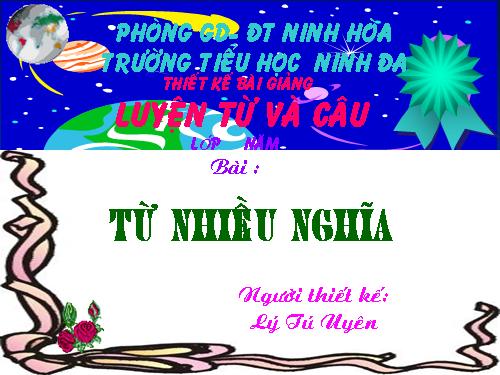 Tuần 7. Từ nhiều nghĩa