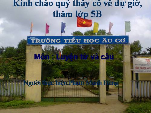 Tuần 11. Đại từ xưng hô