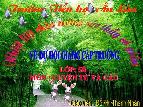 Tuần 12-13. MRVT: Bảo vệ môi trường