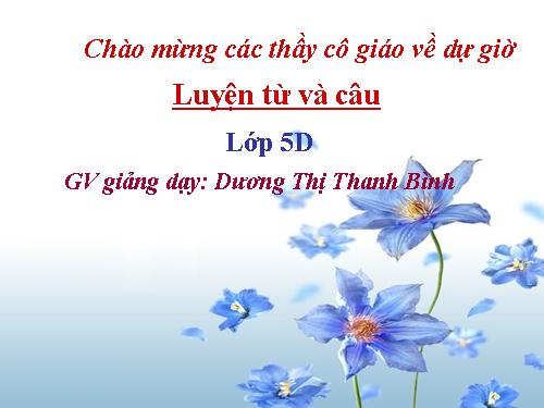 Tuần 15-16. Tổng kết vốn từ