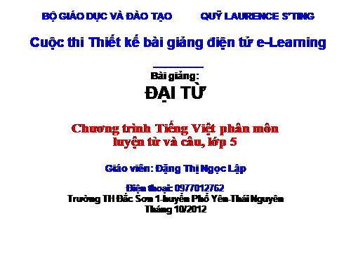 Tuần 9. Đại từ