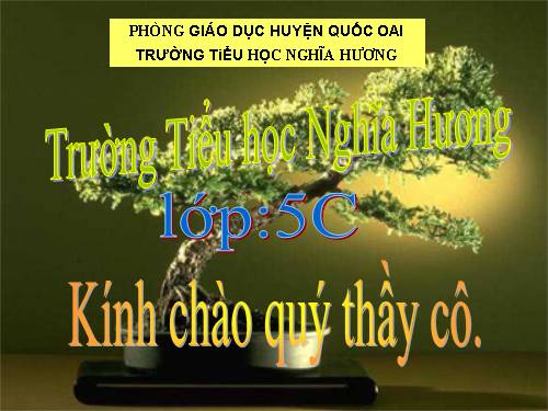 Tuần 8-9. MRVT: Thiên nhiên