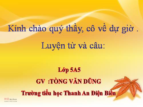 Tuần 8-9. MRVT: Thiên nhiên