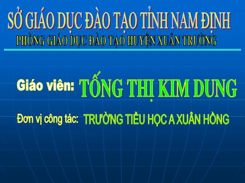 Tuần 11. Đại từ xưng hô