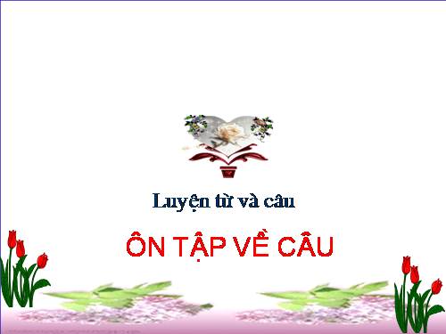 Tuần 17. Ôn tập về câu