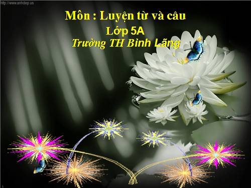 Tuần 11. Đại từ xưng hô