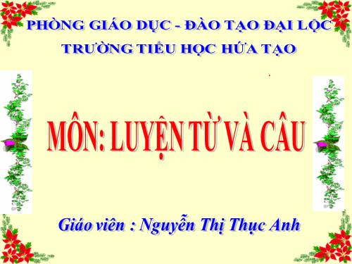 Tuần 9. Đại từ