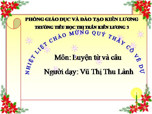 Tuần 5. Từ đồng âm