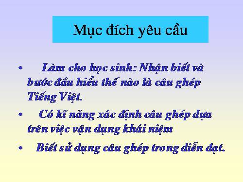 Tuần 19. Câu ghép