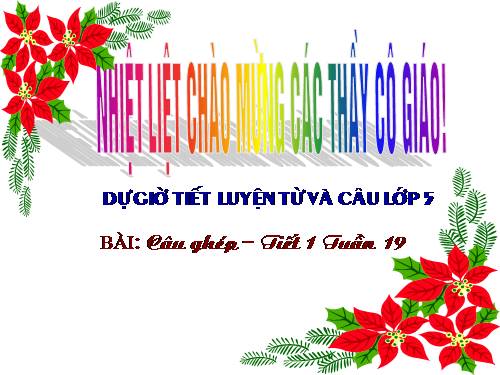 Tuần 19. Câu ghép