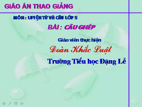 Tuần 19. Câu ghép