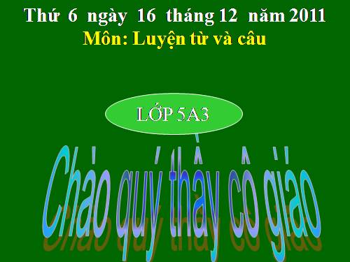 Tuần 15-16. Tổng kết vốn từ