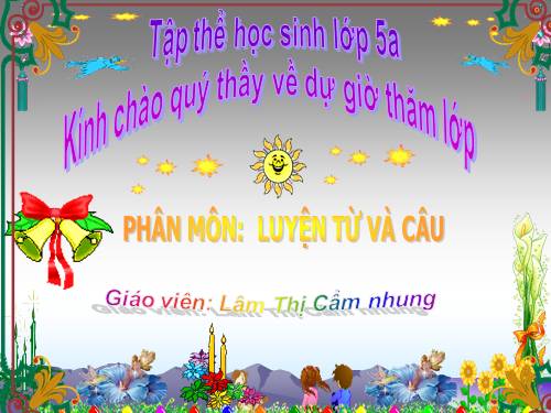 Tuần 17. Ôn tập về câu