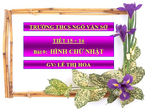 BÀI 9 . HÌNH CHỮ NHẬT - VIOLET