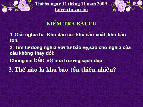 Tuần 12-13. MRVT: Bảo vệ môi trường