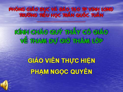 Tuần 12-13. MRVT: Bảo vệ môi trường