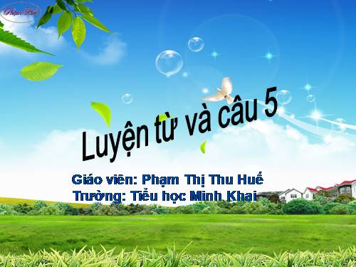 Tuần 11. Đại từ xưng hô