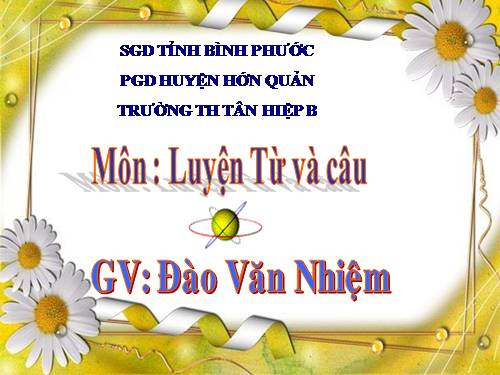 Tuần 12-13. Luyện tập về quan hệ từ