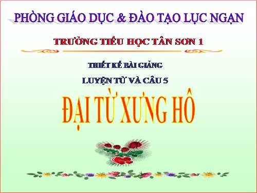 Tuần 11. Đại từ xưng hô