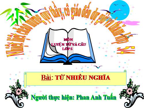 Tuần 7. Từ nhiều nghĩa