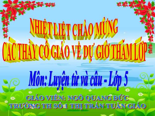 Tuần 8-9. MRVT: Thiên nhiên