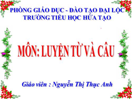 Tuần 9. Đại từ