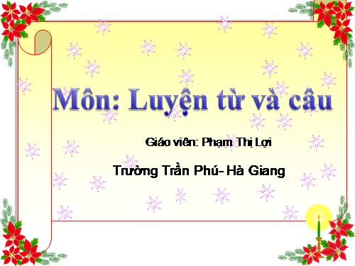 Tuần 5. Từ đồng âm