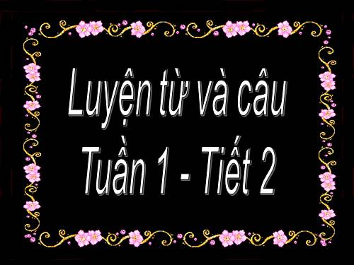 Tuần 1-2-3. Luyện tập về từ đồng nghĩa