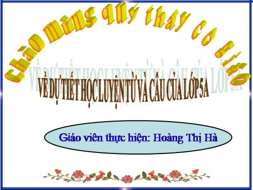 Tuần 12-13. MRVT: Bảo vệ môi trường