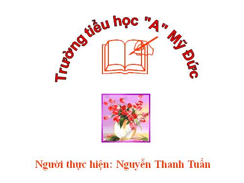 Tuần 30. MRVT: Nam và nữ