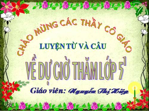 Tuần 5. MRVT: Hoà bình