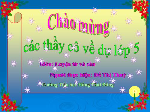 Tuần 23-24. MRVT: Trật tự - An ninh