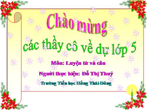 Tuần 5. Từ đồng âm