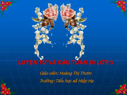 Tuần 20-21. MRVT: Công dân