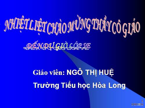 Tuần 12-13. MRVT: Bảo vệ môi trường