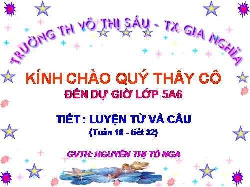 Tuần 15-16. Tổng kết vốn từ