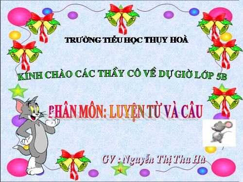 Tuần 11. Đại từ xưng hô