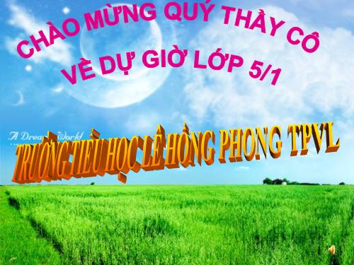 Tuần 12-13. MRVT: Bảo vệ môi trường