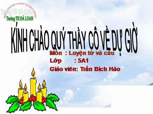 Tuần 11. Đại từ xưng hô