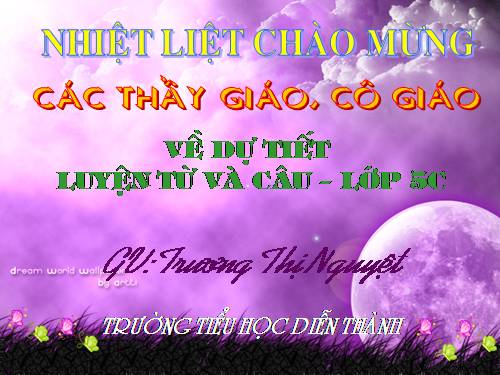 Tuần 8-9. MRVT: Thiên nhiên